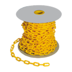 6MM YELLOW PLASTIC HEAVY DUTY SAFETY CHAIN