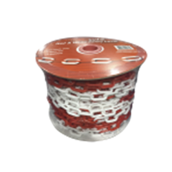 6MM RED & WHITE SAFETY CHAIN