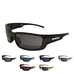DENVER SMOKE SAFETY GLASSES WITH BLACK FRAME