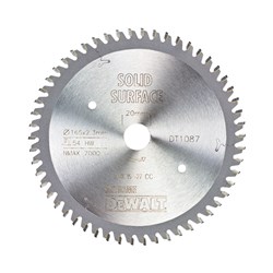 DEWALT EXTREME WORKSHOP  MTCG 165MM X 54T SAW BLADE 