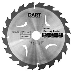 DART 160mm X 1.6 X 1.0 X 20 X 20TCT ATB SAW BLADE