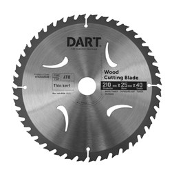 DART 210mm X 2.2 X 1.6 X 25 X 40TCT ATB SAW BLADE