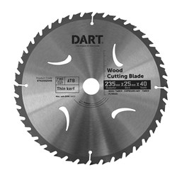 DART 235mm X 2.2 X 1.6 X 25 X 40TCT ATB SAW BLADE 