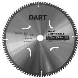 DART 305mm X 2.4 X 1.8 X 25.4 X 96TCT ATB SAW BLADE