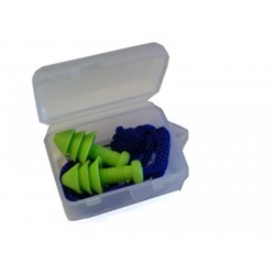 TPR WASHABLE/RE-USEABLE EARPLUGS WITH CORDS
