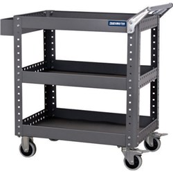 TRADEMASTER (METAL FRAME) TOOL CART - 3 SHELF