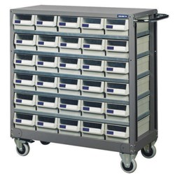 TRADEMASTER MOBILE PARTS CABINET  - 30 DRAWERS