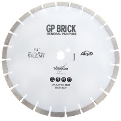 TORNADO - 14" EXTRA HARD CLAY BRICKS/PAVERS (SILENT) - 350mm x 15mm x 25.4mm