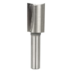 TWO FLUTE - HIGH SPEED STEEL - STRAIGHT BIT WITH 6.35mm (1/4") SHANK 7.9mm X 44.4mm
