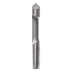 COMBINATION FLUSH TRIMMING & DRILLING BIT - SINGLE FLUTE HIGH SPEED STEEL (WITH PILOT) 6.35mm X 60mm