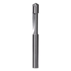 COMBINATION FLUSH TRIMMING & DRILLING BIT - SINGLE FLUTE SOLID CARBIDE (WITH PILOT) 6.35mm X 63.5mm