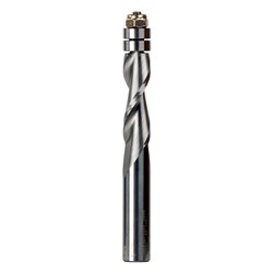 SPIRAL FLUTE BIT WITH BEARING - SOLID CARBIDE 9.5mm X 25.4mm X 76.2mm