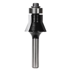 COMBINATION FLUSH & BEVEL TRIMMING BIT - CARBIDE TIPPED 19mm X 14.7mm X 55mm 