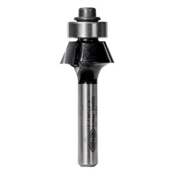 BEVEL TRIMMING BIT - HANDYMAN RANGE - CARBIDE TIPPED 17.7mm X 6.35mm X 44.4mm