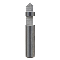SINGLE FLUTE FLUSH TRIMMING & DRILLING BIT - SOLID CARBIDE 6.35mm X 16mm X 38.1mm