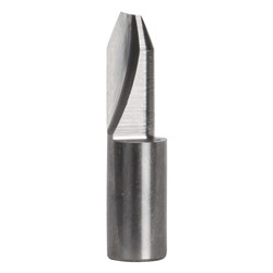 COMBINATION FLUSH & 22° BEVEL TRIMMING BIT - SOLID CARBIDE 6.35mm X 12.7mm X 25.4mm