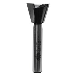 TWO FLUTE DOVETAIL BIT - CARBIDE TIPPED 12.7mm X 13.5mm X 44.4mm