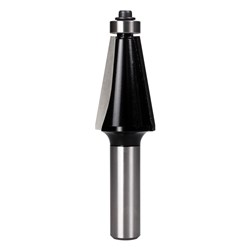 CHAMFERING BIT - CARBIDE TIPPED - 10° ANGLE FROM VERTICAL 24.9mm X 36.5mm X 36mm X 92.1mm