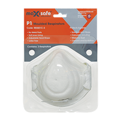 MAXISAFE P1 RESPIRATOR - PACK OF 3