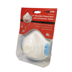MAXISAFE P1 RESPIRATOR WITH VALVE - PACK OF 3
