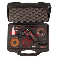 M7 2"/3" MINI HIGH SPEED SANDER, 10 PIECE KIT, PISTOL STYLE,18000 RPM