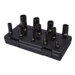 M7 IMPACT SOCKET SET, 3/8" DRIVE, 12PCS, 5/16 - 1"