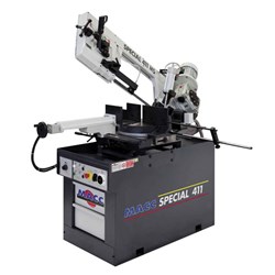 MACC BANDSAW, 300MM CAP, SWIVEL HEAD, DUAL MITRE, 2 SPEED 415V 3PH, HYD DOWNFEED