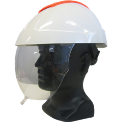 E-MAN 4000 HELMET WITH CLEAR VISOR AND CHINSTRAP