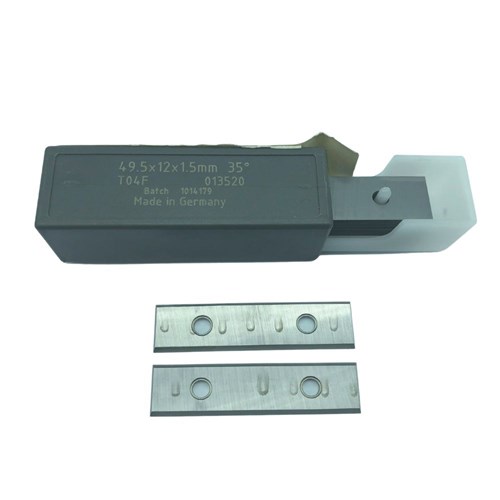 TIGRA 013520 49.5mm X 12mm X 1.5mm 35° T04F 4 cutting edge Reversible/Turnover Knives (BOX OF 10)