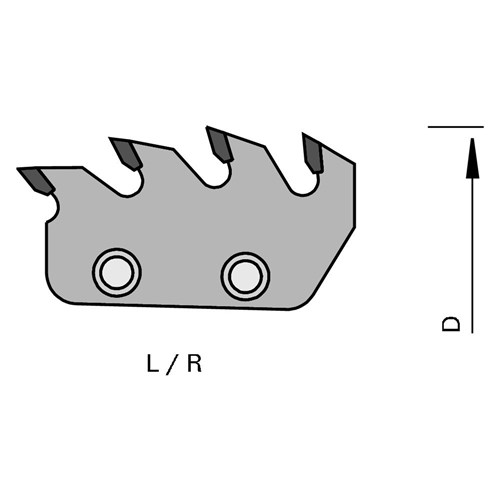 LEUCO SEGMENTS HW FOR SEGMENT HOGGERS - CIRCULAR CUT N