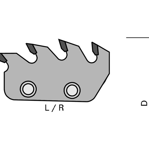 LEUCO SEGMENTS HW - Z=4 FOR FOLDING SEGMENT HOGGERS N