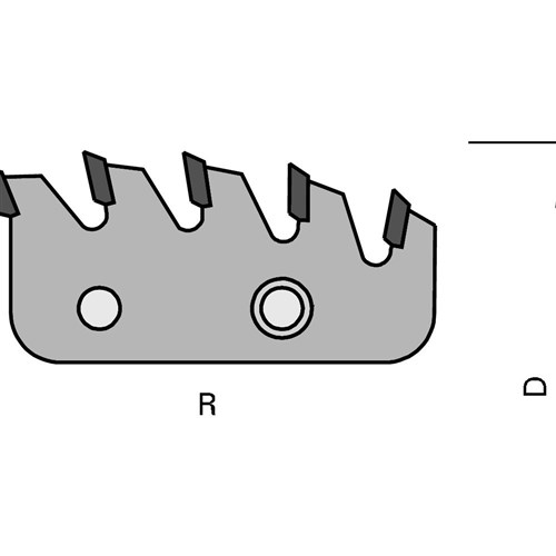 LEUCO SEGMENTS HW - Z=5 FOR FOLDING SEGMENT HOGGERS RR