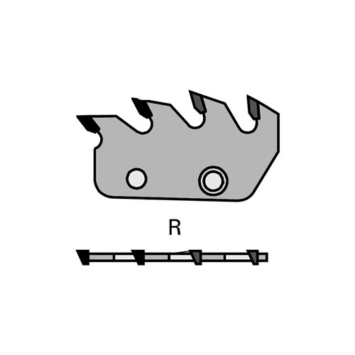LEUCO SEGMENTS FOR SEGMENT HOGGERS - CIRCULAR CUT Z=2 DP + 2 HW RR