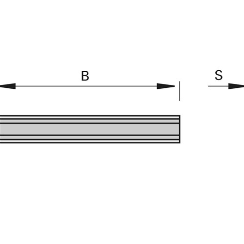 LEUCO TURNOVER KNIVES HW WITH 2 CUTTING EDGES - TERSA 320X10X2.3N