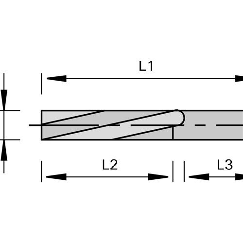 LEUCO FINISHING CUTTERS VHW - NEGATIVE SPIRAL Ã?12X42XÃ?12 Z R NEG