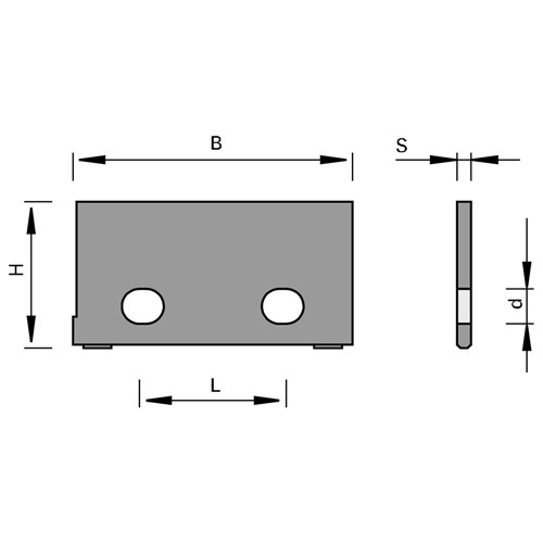 LEUCO 3P-BLANKS HW (HORIZONTAL FORMAT) 42.8X36X2.0N