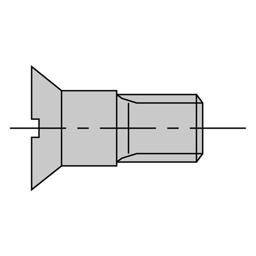 LEUCO COUNTERSUNK SCREWS - WITH COLLAR M5X12