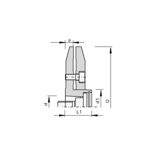 LEUCO ATTACHMENT FLANGES Ã?30XHSK 25R L=23