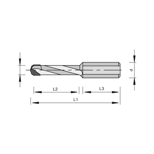 LEUCO DOWEL BITS DP Ã?8.0X35XÃ?10 L