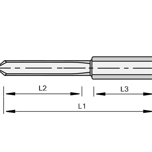 LEUCO BORING SPIKES WITH SOLID CARBIDE BODY Ã?2.5X15XÃ?10