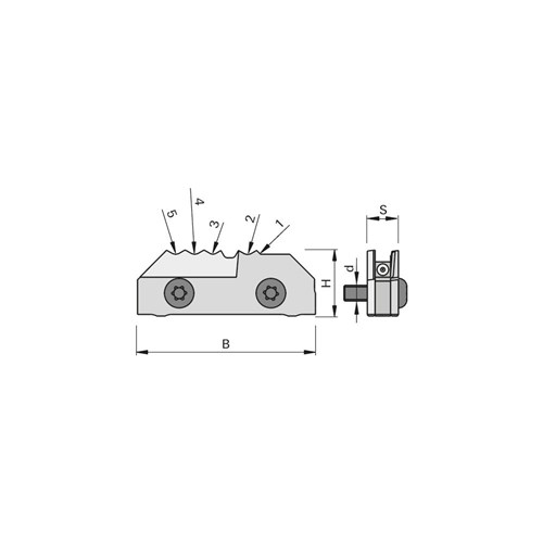 LEUCO TWINBLADE SCRAPER TURNOVER KNIVES HW - TO PREVENT MATERIAL FRACTURING -