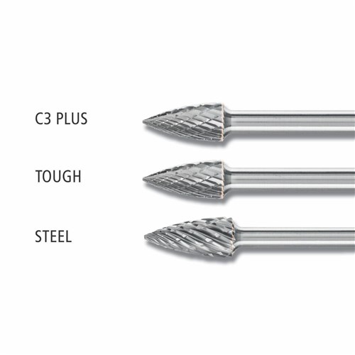 Pointed Tree Burrs SPG 1/4