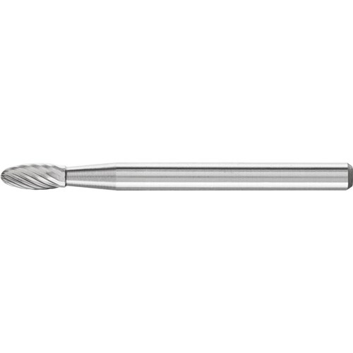 Miniature Burrs B 3mm Shank - Flame Shape - Tungsten Carbide