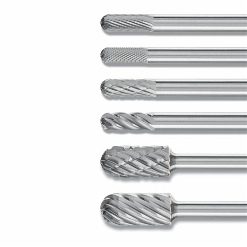 Cylindrical Radius Burrs WRC 6mm Shank - Tungsten Carbide