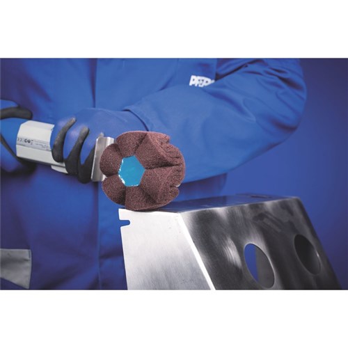 PFERD POLINOX Mounted Finishing Wheels Aluminium Oxide - 6mm Shank - Surface Conditioning PNG