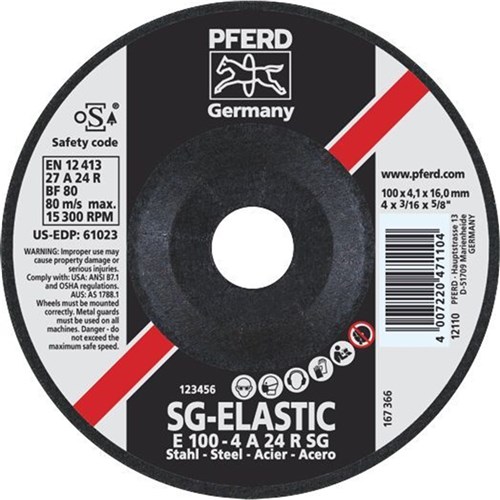 PFERD Grinding Wheels Premium - Depressed Centre - STEEL