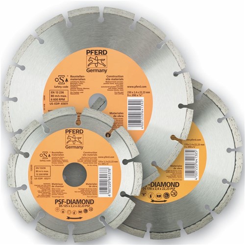 PFERD Diamond Cut-Off Wheels General Purpose - Segmented Type DS