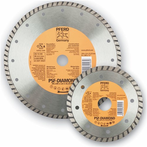 PFERD Diamond Cut-Off Wheels General Purpose - Turbo Type DG