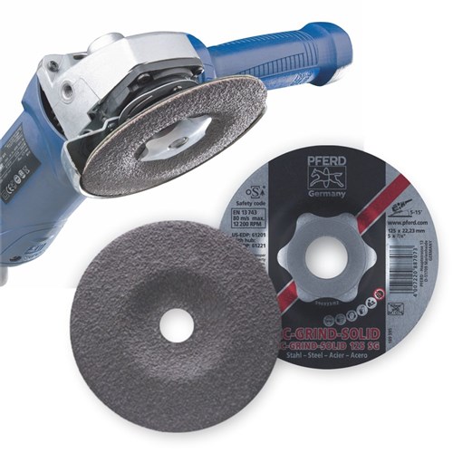 PFERD CC-GRIND SOLID Grinding Discs STEEL - Various Sizes