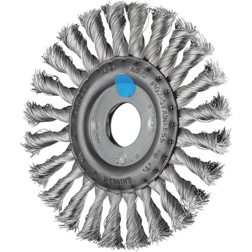 Wheel Brushes RBG - Twist Knot INOX Wire - Various Sizes